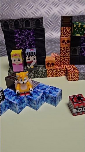 🚀 Sonic & Tails Build Magnetic Minecraft Castle! 🏰🧲