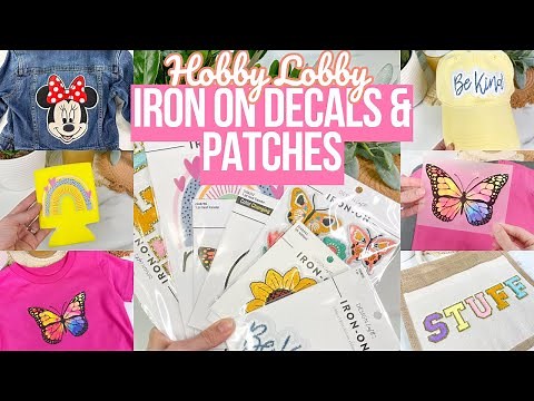 I TESTED HOBBY LOBBY'S IRON ON DECALS & PATCHES | HOBBY LOBBY DTF?