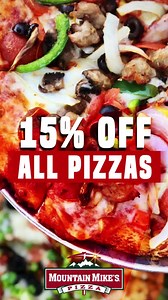 🍕 15% OFF any style and ALL Pizzas! Coupon Code: 187077 at checkout! We’ve got you covered with CONTACTLESS delivery. | Mountain Mike's Pizza