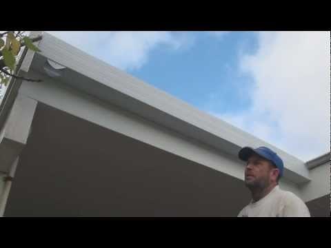 How To Paint Guttering - Painting new galvanized iron gutters.