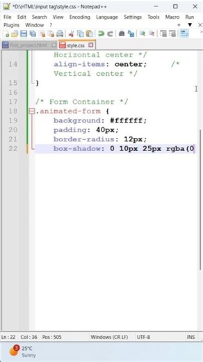 how to create professional form using html css #webdevelopment #coding #html