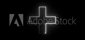 Medical Plus icon. Neon Medical cross round button. Add icon. Addition sign. Medical symbol of emergency help.