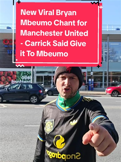 Always check your shoulder before doing new chants... Carrick said Give it to Mbeumo New Manchester United Chant for Bryan Mbeumo! Manchester United Vs Newcastle United tonight! let's gooooo! #manchesterunited #mbeumo #premierleague #fyp #viral