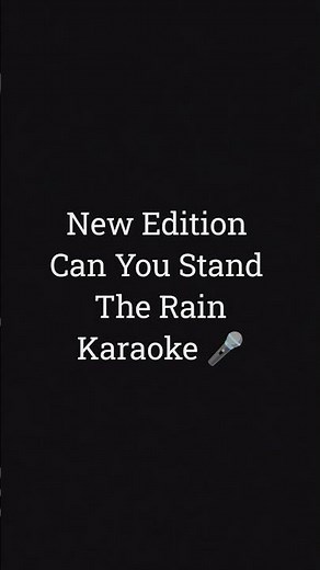 New Edition - Can You Stand The Rain Karaoke #karaoke #karaokesongs