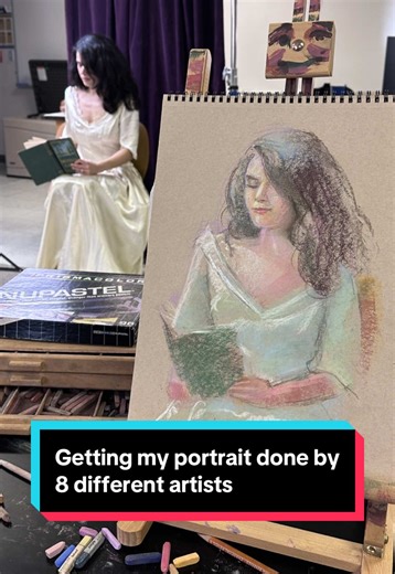 Modeling in Vintage Wedding Dress for Art Club Portraits