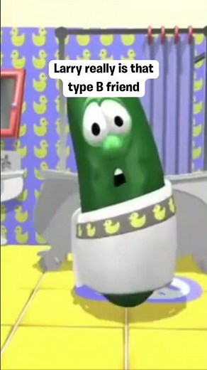 Larry really is that type B Friend #shorts #veggietales