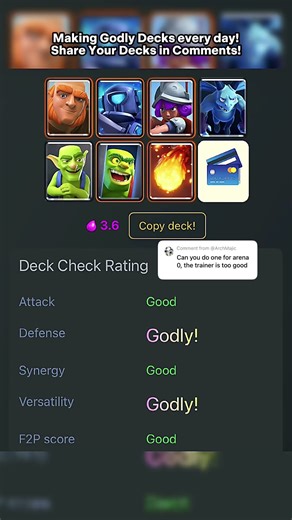 Godly Deck 120 🔥 #clashroyale #clashroyaledeck #clashroyaleshorts #deck #clashroyalebestdeck