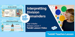 Year 6 (Ages 10-11) Division: Video Lesson 7