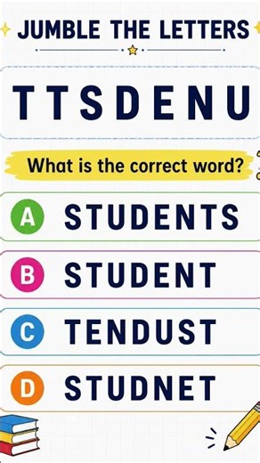 Only Smart Students Can Answer This! 🤔 | Make meaningful word ? #Shorts #englishvocab