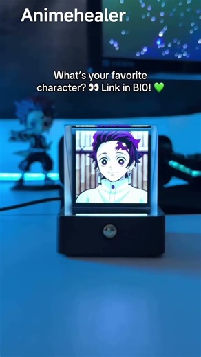 🔥 “Demon Slayer Lamp Light ✨ Anime Room Setup!” #anime #figure #demonslayer