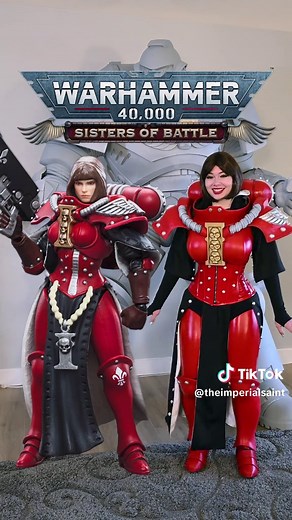 My Order of the Bloody Rose Sisters of Battle Cosplay is finally complete! Well, sort of. I just need to readjust the thigh armor since they sit too low, finish the bolter and fix the lens on the helmet because I can’t see anything out of it. Either way, I’m happy with the outcome. #warhammer #cosplay #3dprinting