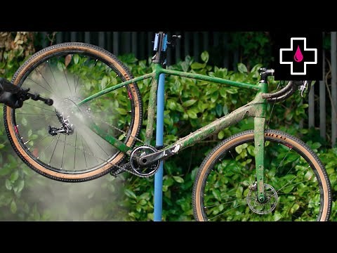 How to use Muc-Off Bio Drivetrain Cleaner on a muddy gravel bike