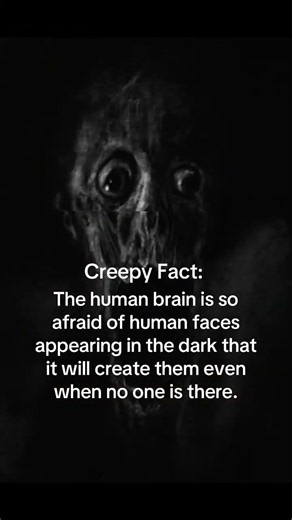 Your Brain Creates Faces in the Dark 👁️ #creepyfacts #psychology #dark