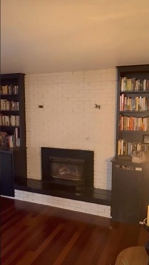 Den Makeover Reveal | Painted Brick Fireplace + New Decor Glow‑Up