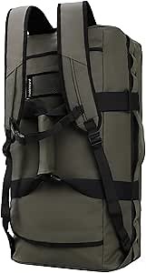 Haimont Water Resistant Backpack Duffle Heavy Duty Convertible Duffle Bag with Backpack Straps for Gym, Sports, Travel, Army Green, 60L