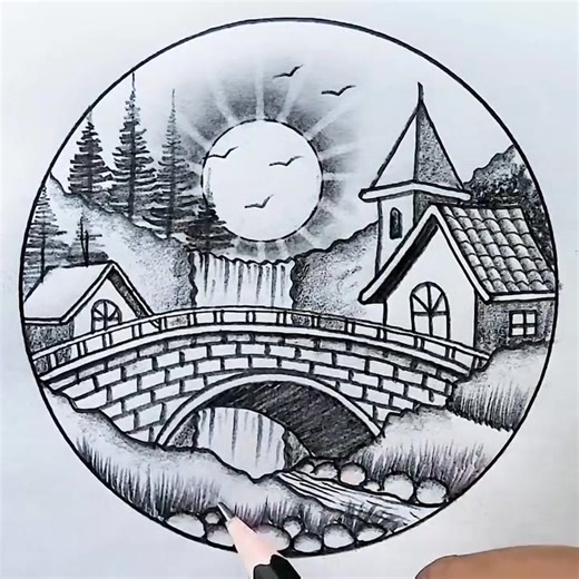 Satisfying Morning Circle Drawing Technique
