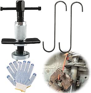 Brake Caliper Piston Rewind Tool Brake Piston Wind Back Tool,Upgraded Brake Caliper Compression Tool,Brake Caliper Wind Back Tool for Disk Brake Pad Replacement Most Cars with Right Handle Set