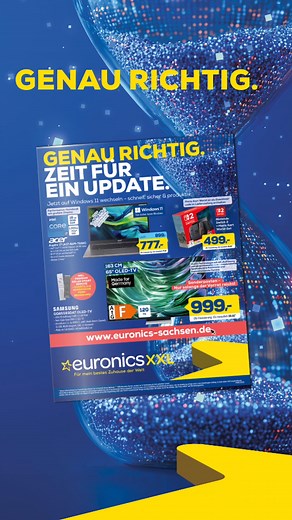 Zeit für ein Update! 💻 Auf der Suche nach neuer Technik? 🤗 Dann schau doch gerne mal in unseren neuen PC-Flyer! 🛒 Dort findest Du alles, was Dein Technik-Herz begehrt! 💙 👉 Jetzt entdecken: https://www.euronics.de/xxl-doebeln/aktionen/angebote-aus-dem-pc-prospekt #euronics #elektro #technik #fachmarkt #produkte #sparen #herbst #genaurichtig #deals #pcflyer #update | EURONICS XXL Sachsen