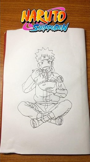 Speed drawing naruto 😳🔥#shorts #video #anime #drawing