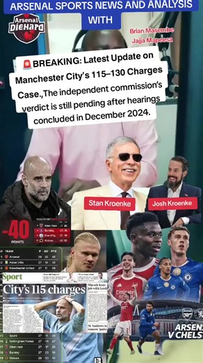 Arsenal Sports News: Manchester City Charges Update