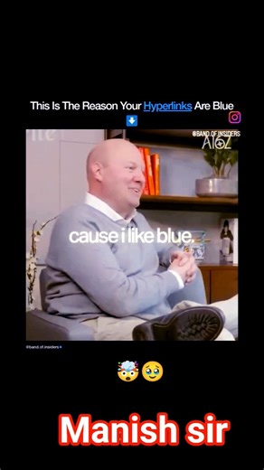 why are hyperlink colors Blue 🤯 #html5 #webdevelopment #coding