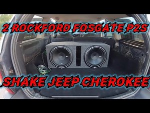 2 Rockford Fosgate P2’s Shake Jeep!!