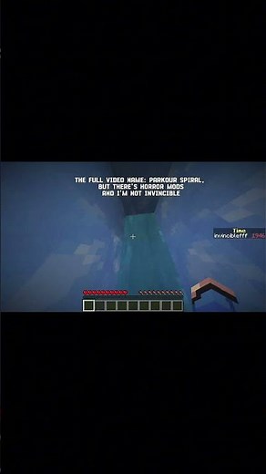 Parkour Spiral, but there's horror mods and I'm not invincible