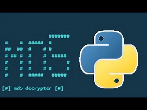 Decrypt MD5 Hash using Python