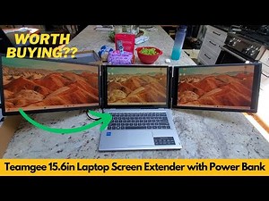 Teamgee 15.6in Laptop Screen Extender with Power Bank, FHD 1080P Triple Monitor Extender, Worth It?