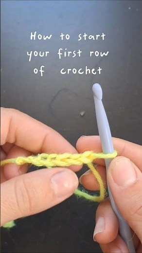 Learning crochet? this is for you! how to start your first row of #crochet ! #hobby #diy #knitting