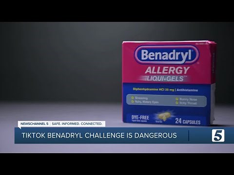 Doctor warns of TikTok challenge; teens post videos of them hallucinating during Benadryl overdose