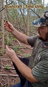 Bushcraft in action 🌲🪢 — whipped up a sling from tree bark in just 2 minutes. Simple, primal, effective. #survival #bushcraft | Benjamin Wynand Fourie