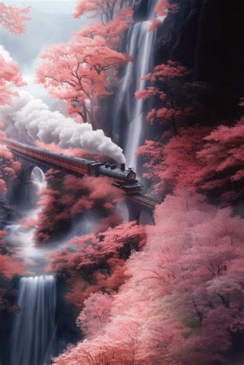 10-sec moment: The grand flower scene #aiart #aianimation #春