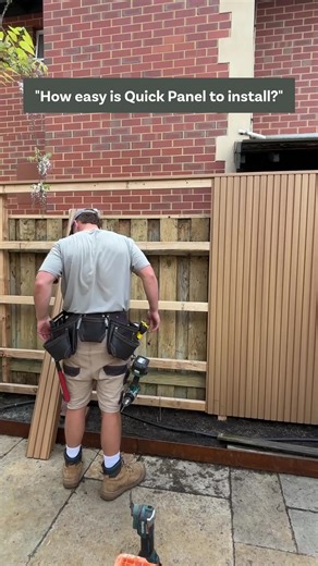 ✨ Transform your space without the stress! NewTechWood Quick Panel is lightweight, easy to cut, and simple to install. Perfect for a weekend DIY. No painting, oiling, or fuss. Just screw it in and enjoy the upgrade! 蝹 | Newtechwood Australia | Facebook