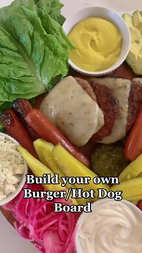 Build Your Own Burger & Hot Dog Board for a Summer BBQ