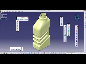 PLASTIC BOTTLE in CATIA V5 WIREFRAME AND SURFACE DESIGN