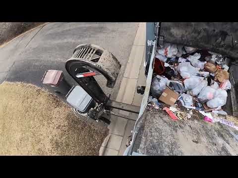GoPro Hopper POV – Mack LR McNeilus ZR Dumping & Packing Trash