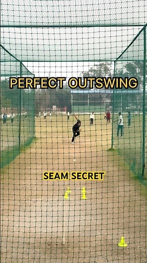 Outswing bowling tutorial ✅ how to swing the ball | Single Wicket Practice #shorts #cricket
