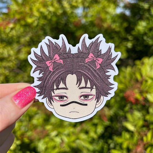 Chibi Choso Anime Sticker | Glitter Manga Sticker for Laptop, Kindle, Water Bottle - Etsy