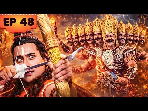 Ramayan (2001) | श्री राम और रावण के बीच छिड़ा घमासान युद्ध | Episode 48 | Bhakti Mein Shakti