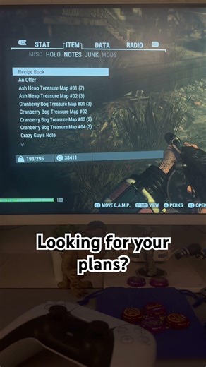 Here’s your plans and recipes in fallout 76 #fallout #games #plans￼