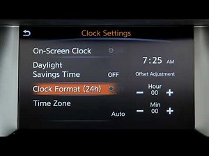2019 Nissan Armada - Setting the Clock