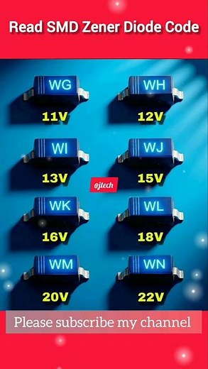 Read SMD Zener Diode Code Details💻