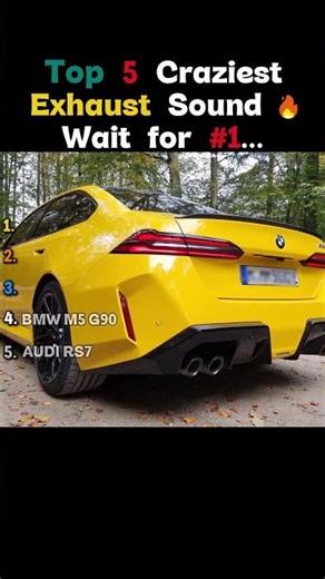 Top 5 Craziest Exhaust Sounds 🔥 Wait for #1