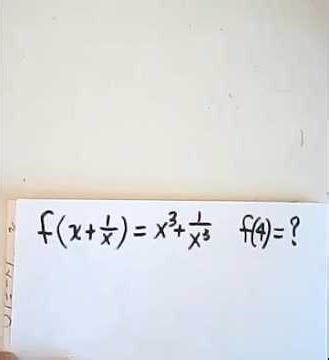 an interesting functional equation #maths #mathematics