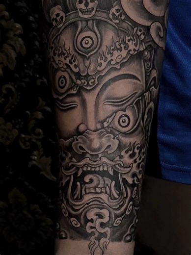 Kaal Bhairava Buddha Sleeve - Nepali Cultural Tattoo