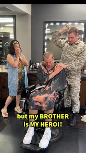 "Soldier stands in solidarity with his brother and shaves his head when the cancer results came in ❤️ #viralvideo #blessed #military #soldier #family A soldier shaves his head in solidarity with his brother after receiving his cancer diagnosis, showing love and support during a tough time. ❤️" 🎬 This video was produced by Network Media and Jamie and Blake | Digital Soap Opera