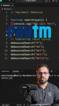 Implement Debounce - Javascript Interview #dsa #interview #coding