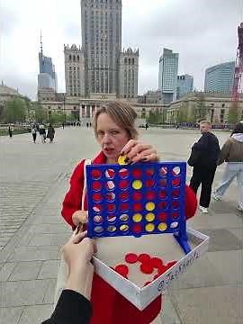 Playing connect 4 in every country of the world #connect4 #game #public #poland