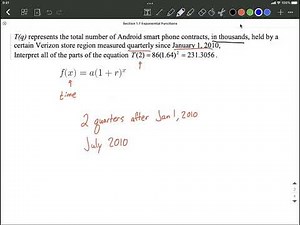 Interpreting Exponential Model
